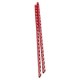 Gbc 4028661 - Caja de 100 canutillos de plástico, 19 mm, color rojo