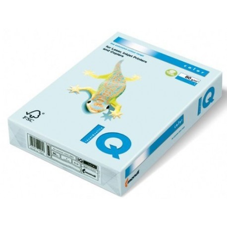 IQ 129934 - Pack de 500 hojas de papel multifunción, A3, 80 gr, color azul