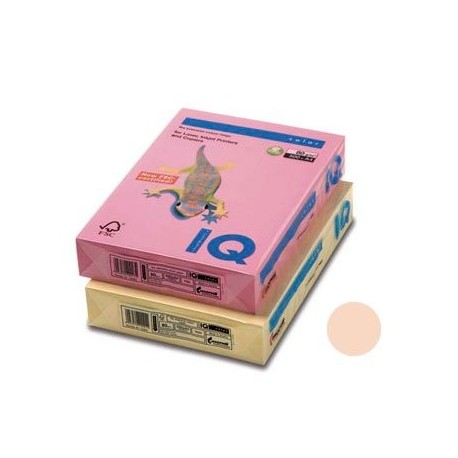 IQ 130080 - Pack de 500 hojas de papel multifunción, A3, 80 gr, color salmón