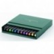 Faber-Castell 167146 - Estuche estudio con 12 rotuladores Pitt punta de pincel, multicolor