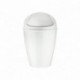 Koziol DEL - Papelera de baño con tapa oscilante tamaño pequeño , color blanco
