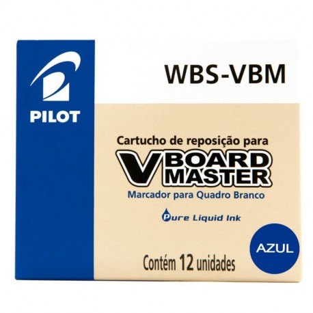 RECAMBIO ROTULADOR PILOT VBOARD MASTER TINTA LIQUIDA AZUL 12 unid. 