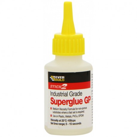 Everbuild, Industrial Superglue Uso General, 50 g