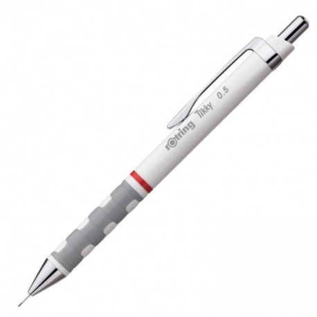 Rotring Tikky HB portaminas de 0,50 mm, cuerpo blanco