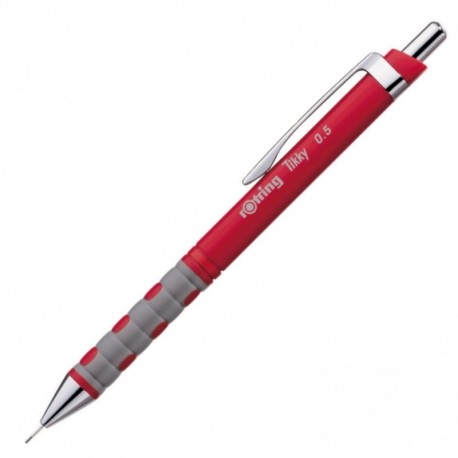 Rotring Tikky HB portaminas de 0,50 mm, cuerpo rojo