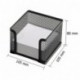 Osco MPH400-BLK - Cubo de notas de malla metálica, 400 hojas