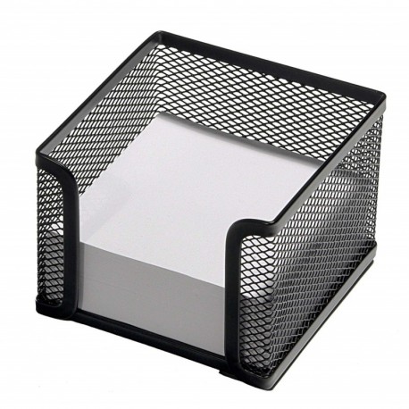 Osco MPH400-BLK - Cubo de notas de malla metálica, 400 hojas