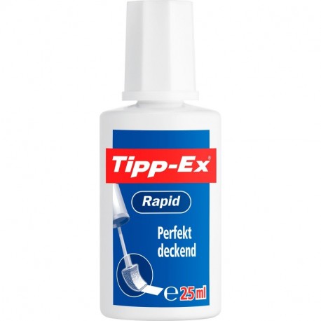 Tipp-Ex corrección Fluid Rapid, color blanco 2 unidad