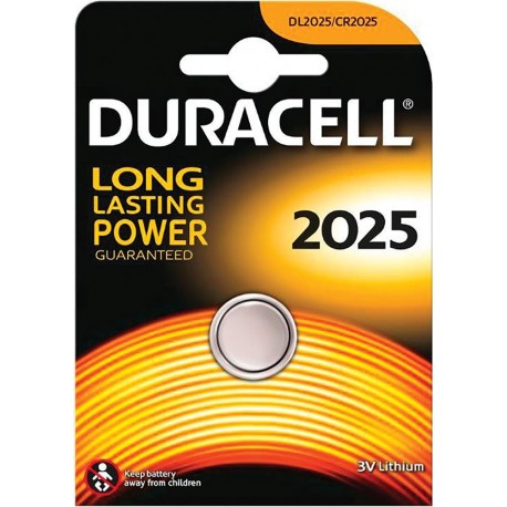 Duracell DL2025 - Blister 1 Pila Boton 3V-165 Mah-Dl.2025