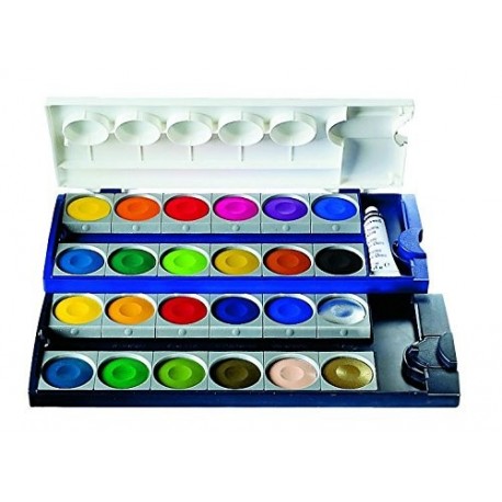 Pelikan 720862 - Caja de acuarelas calidad superior 24 colores