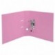 Exacompta - Archivador de palanca de PVC PremTouch, lomo de 70 mm, 2 anillas, color rosa