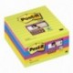 Post-It 675-6SSUC - Pack de 6 bloc de notas adhesivas super sticky, 101 x 101 mm, multicolor verde/fucsia / morado/azul / am