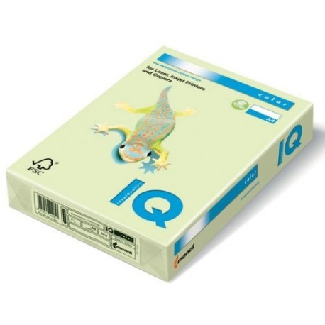 IQ 130005 - Pack de 250 hojas de papel multifunción, A4, 160 gr, color verde