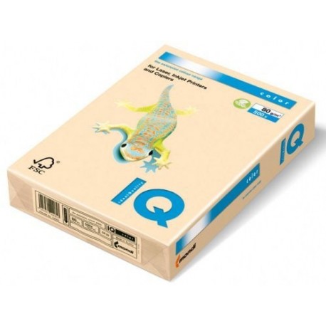 IQ 129963 - Pack de 500 hojas de papel multifunción, A3, 80 gr, color crema