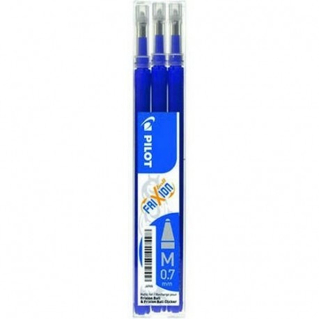 Pilot BLS-FR7-L-S3 - Recambio Frixion, color azul, paquete de 3 unidades