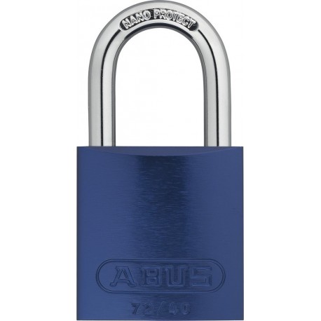 Abus 72/40_AZUL - Candado Aluminio arco de acero endurecido 40mm Azul