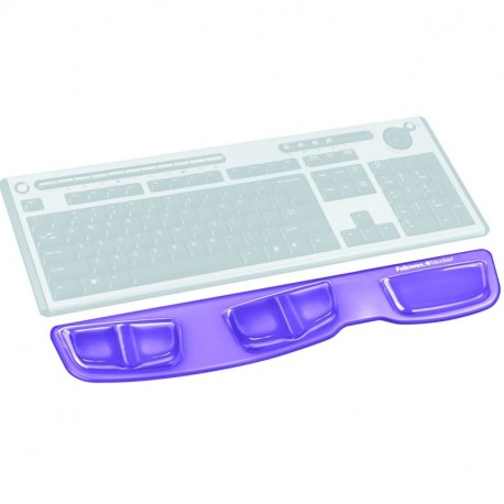 Fellowes Crystals - Reposamuñecas ergonómico para teclado, color morado