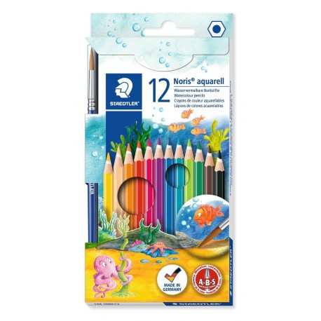 STAEDTLER Noris Club - Estuche con 12 lápices, multicolor 144 01NC12 