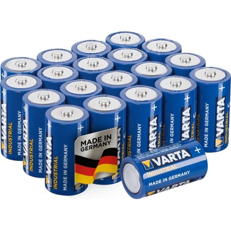 VARTA Industrial - Pilas alcalinas C / LR14 / Baby pack de 20 Unidades, 1.5 V 