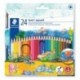 Staedtler 144 10NC24 Noris Club - Lápices de colores acuarelables. Paquete de 24 unidades