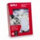 APLI 392 - Pack de 500 etiquetas colgantes, 36 x 53 mm, color blanco