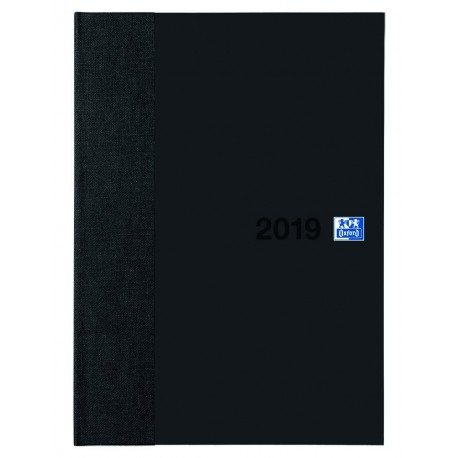 Oxford European - Agenda 15 x 21 cm, año 2018, 1 día por página , color negro