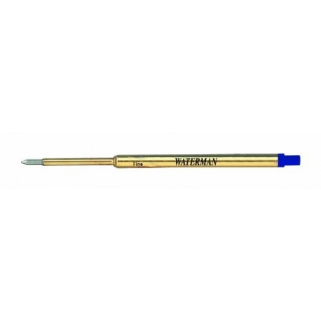 Waterman recambio punta fina boligrafo azul, 1 unidad