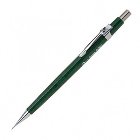Pentel P205-D - Portaminas 0,5 mm, HB, incluye 6 minas , color verde