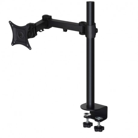 Allcam AM11S Single LCD Monitor Desk Mount Bracket for 15"-27" Screens : Tilt up/down 15°, Freely Swivel left/right: 360°, Fr