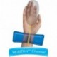 Fellowes Gel con Canal Health-V - Alfombrilla con reposamuñecas para ratón, azul