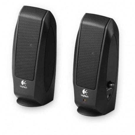 Logitech S120 - Altavoces de 2.3 vatios, Color Negro