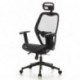 HJH Office AIR-PORT Silla de oficina Negro 48.0x59.0x117.0 cm