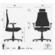 HJH Office AIR-PORT Silla de oficina Negro 48.0x59.0x117.0 cm