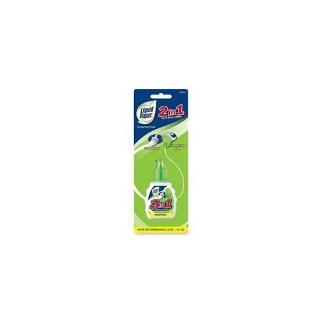 Paper Mate - 2 in 1 Correction Liquid Paper, 22 ml, White, Sold as 1 Package, PAP42031