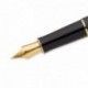 Parker Sonnet Negro, Oro - Pluma estilográficas Cartucho, Negro, Oro, Italic nib, Acero inoxidable, Medio, Azul 