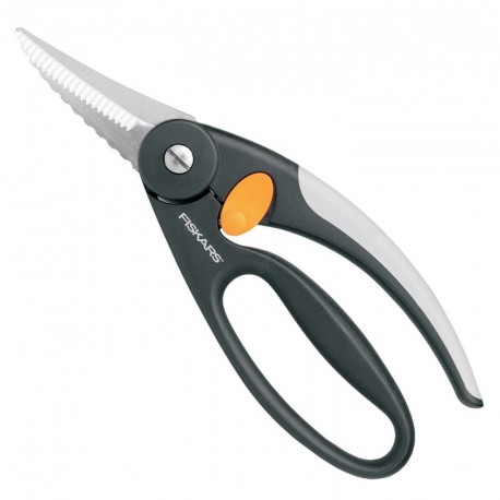 Fiskars 859912 - Tijeras para pescado, diestros y zurdos, 25 cm