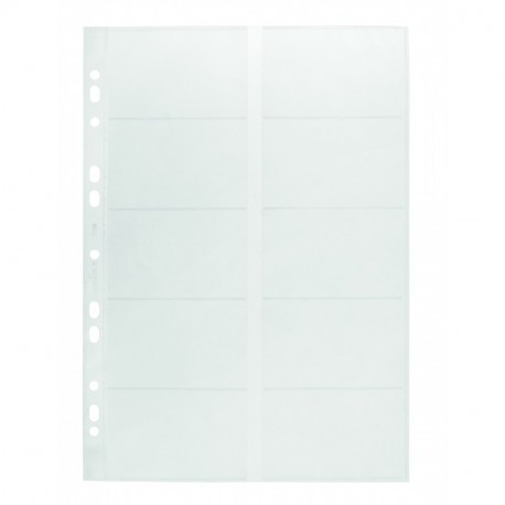 Durable 238919 - Fundas para tarjetas de visita, tamaño A4