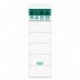 Elba Rado - Bolsa de 10 etiquetas autoadhesivas para archivadores y revisteros anchas, color blanco