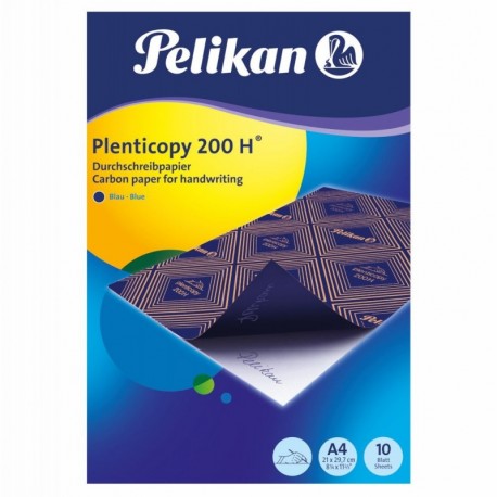 Pelikan Plenticopy - Papel carbón para escritura a mano DIN A4, 200H , color azul, pack con 10 unidades
