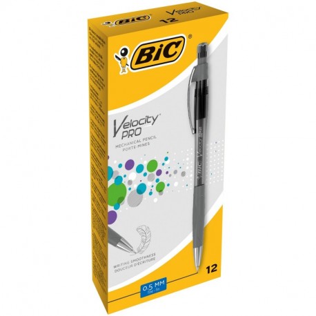 BIC Atlantis Pencil - Caja de 12 portaminas recargable con minas HB de 0,5 mm