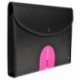 Exacompta 55834E - Clasificador exafolio con porta bloc y maletín exactive, 6 compartimentos, negro
