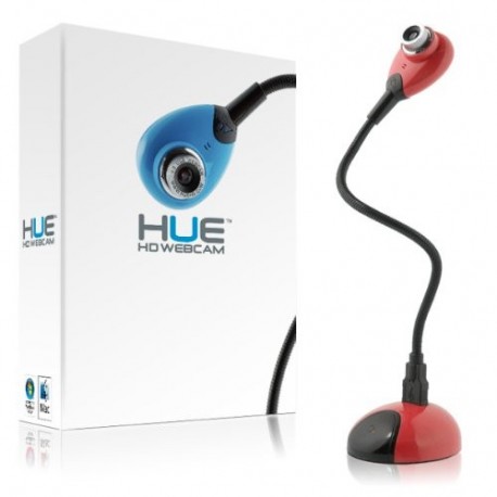 HUE HD Cámara USB Windows y Mac Rojo 