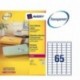 Avery-Zweckform L7551-25 - Etiqueta Transparente Láser 38 1 x 21 2 mm, Caja 65 Etiquetas