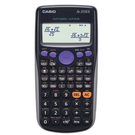 286 funciones y el número de funciones matemáticas Natural pantalla fx-373es-n negro Casio Casio calculadora científica impo