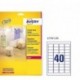 Avery L7781-25 - Pack de 25 folios de etiquetas brillantes, 45.7 x 25.4 mm , Transparentes