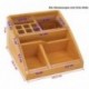 Wedo Bambus - Organizador de material de escritorio Con 11 compartimentos , marrón