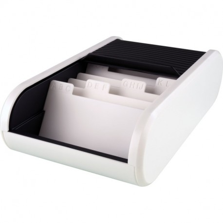 Helix Visitenkartenbox - Cajas para guardar las tarjetas de visita, blanco