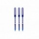 Uni-Ball UB-150 Eye Micro - Pack de 3 bolígrafos, 0.5 mm, color azul