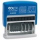 Colop S120/WD - Sello fechador con texto y tinta incorporada con 12 palabras en inglés, 43 x 4 mm, tinta azul o roja 