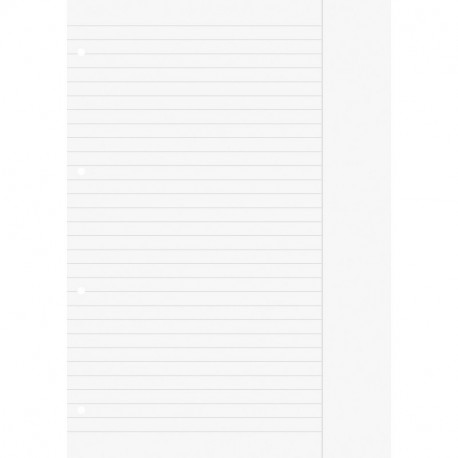 Baier & Schneider - Recambio para cuaderno de anillas, tamaño A4, 70 g/m², 4 agujeros, a rayas, línea nº 25, color blanco